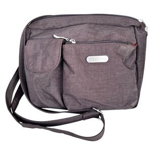 Baggallini Chocolate Brown Crossbody Nylon Lightweight  Bag